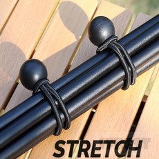 IFBEST 볼타입 스트레치코드 텐트고정로프, 블랙