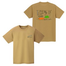 mont-bell Wickron 中性款 山の道具 短袖排汗衣 抗UV 黃褐 XL