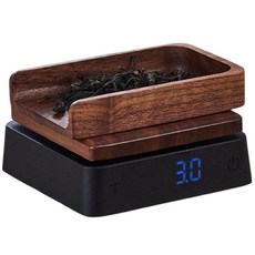 lifeshoppingstore 胡桃木電子秤 500g/0.1g 料理秤 廚房秤 迷你秤, 黑色, CAES0043, 500g