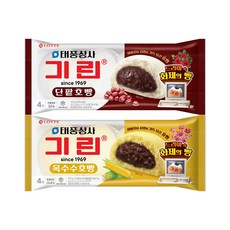 기린 호빵 겨울간식 4개입 팥호빵(4입)+옥수수호빵(4입), 744g, 1개