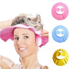 환자 노인 귀마개 샴푸캡 사이즈조절 부드러운소재 성인용 샴푸모자, 옐로우, 1개