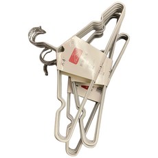 兒童衣架【10/20個裝】加粗防滑不鏽鋼衣架，寶寶/大童/嬰兒/幼童曬衣架, 灰白, 1個