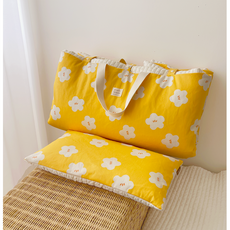 제이제나 유아 분리형 레브 낮잠패드 베개 세트, 옐로우_백수