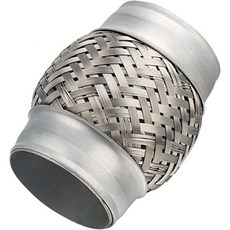 배기 유연관 2.25인치 x 4인치 스테인리스 강철 고강도 이중 브레이드 유연 튜브, 2.5''x4''x4'', 1 PC