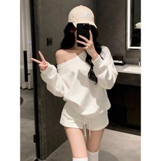 早秋御姐鹽系輕熟風氣質衛衣兩件套裝 日韓風格女神套裝