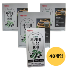 서울우유 순수한 서리태 두유100 190ml 16팩 x3박스, 48개