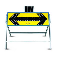 차량 유도등 공사중 화살표 경광등 도로반사 점멸등, 1개, 태양광 공사 중 1.2mx40cm