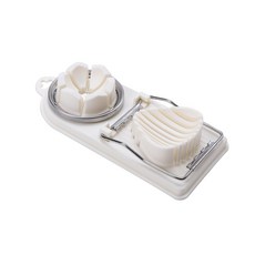 二合一切蛋器 - 日式切蛋神器, 1個, 白色