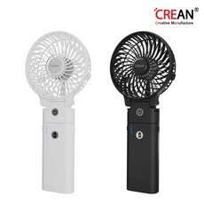 크레앙 보조배터리 겸용 핸디형 선풍기, CREHF5100, 블랙