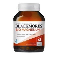 블랙모어스 호주 직배송 바이오 마그네슘 100정 Blackmores Bio Magnesium 100 Tablets, 1개