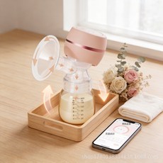 電動吸奶器 智能一體式全自動大吸力擠奶器, 1個, 白色:1個