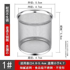 滤网 茶具配件 茶渣过滤网 不锈钢茶漏 过滤网 超细 内置隔茶网 滤茶 泡茶神器 茶渣过滤网, 1個, 普通無鋼圈1# 試用款