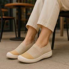 이수홈 니트 슬립온 발편한 여성여름신발