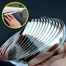 차량용 크롬 테이프 몰딩 라인 장식 접착식 광택 실버 자동차 꾸미기 장식 20mm 3M
