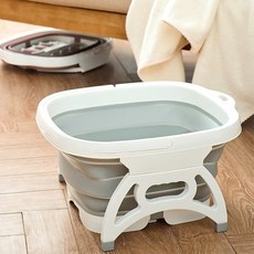 폴딩 족욕기 지압 각질제거, 옵션선택, 그레이, 그레이
