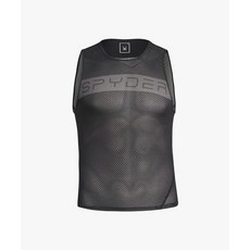 스파이더 SPYDER 남성 사이클 프로웹 레터링 슬리브리스 베이스레이어 SPHPCNSL501MBLK