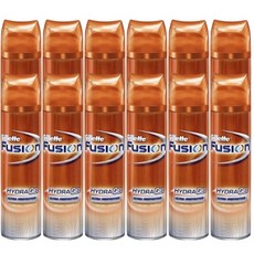 질레트 퓨전 하이드라 울트라 프로텍션 쉐이빙젤, 200ml, 12개