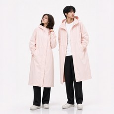 그린유니언 에센셜 레인코트 남녀공용 골프 우비 비옷 우의, 1개, 피치