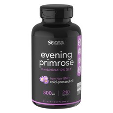 SPORTS RESEARCH 無麩質月見草油軟膠囊 500mg, 240顆, 1罐