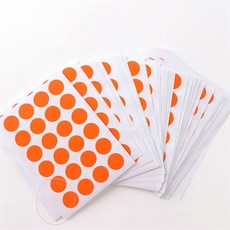 [Allhaving] 원형 스티커 16mm 60매 오렌지 다꾸스티커, 본상품