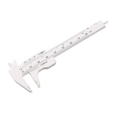 Uxcell Vernier 캘리퍼 80mm 7.6cm(3인치) 미터법 미니 더블 스케일 플라스틱 눈금자 측정 도구 색상 랜덤 120685, Uxcell Vernier 캘리퍼 80mm 7.6cm(, 1
