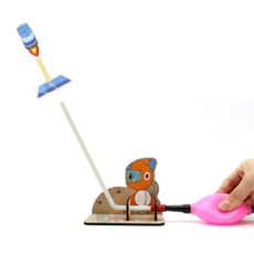 에어로켓 만들기 키트 로봇 펀치 발사 공기압 각도조절 자연과학완구 실험세트 관찰, 1개