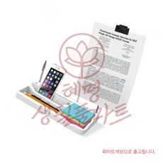 혜명생필품마트 화이트 책상정리 책상소품 서류꽂이 사무용품정리함 교무 복합기 보관함