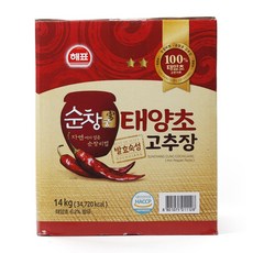 순창궁 태양초고추장(해표 14K), 14kg, 1개