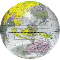 지구본 홈스쿨링 선물 인테리어 1개 해변 공 지구 세계 지도 지능 개발 및 패션 장난감 영어 풍선 투명