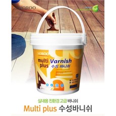 노루페인트 멀티플러스 수성 바니쉬 1L 바니시, 투명 무광, 1개