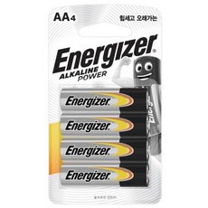 에너자이저 건전지(알카라인-옐로우) LR6(AA) (1판=4EA) 10판, 1