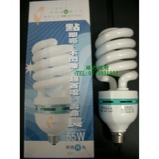 寶島之光 55W 電子式省電燈管, 1個, 120V 明亮白光6500K