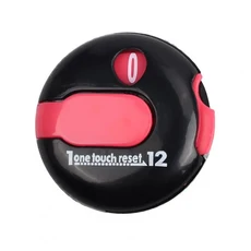 골프 스코어 카운터 미니 스트로크 클리커 탈리 트래커 원터치 리셋 골프 스트로크 카운터 스코어키퍼 부착, 03 Red Black