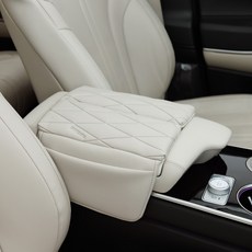 아임반 G80 GV80 페이스리프트 전용 양문형 자동차 콘솔쿠션 차량용 팔걸이 틈새 쿠션, 1개, 어스브라운