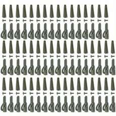 카프 리그 리드 클립 낚시 터미널 태클 핀 테일 러버 튜브, 색상: 1. 50pcs-Tool