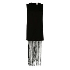 스포트막스 피니치 프린지 민소매 미니 드레스