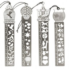 책갈피 겸용 도형자 책갈피도형자 멀티모형자 학용품자 템플레이트, 1개, 어항