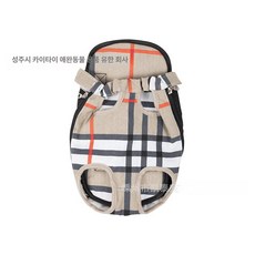 강아지 캐리어 고양이 펫포에버 대형 산책가방 반려견 데려가시개 소형견 숄더백 반려동물 애견 이동장 슬링백, 1개, 체크무늬