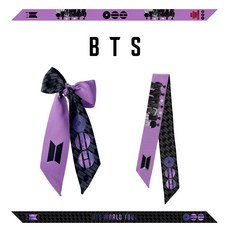 피키피킷 BTS응원봉 굿즈 콘서트 에디션 키링 BTS, BTS 응원용 스카프 95 x 5cm, 기본 구성품