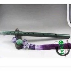 옥피리 입문 단소 불기 빈티지 국방색 초학입문 제이드 소품 걸이 옥백 초보 악기, 장미 이삭이 달려 있다