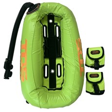 游龍潛水 TDS 21磅背囊式 BCD，加送BC刀, 1個, 綠TPU,標準款