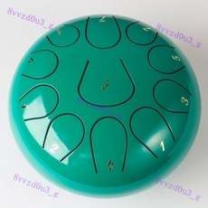 新款15音色空靈鼓 學生忘憂鼓 13音炫音鼓 梵音鼓 初學者樂器, 【8寸11音】-翡翠綠-嘗試版, 1個
