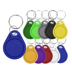 UID Fob 13.56MHz 블록 0 섹터 쓰기 가능 IC 카드 클론 변경 가능한 스마트 Keyfobs 키 태그 1K S50 RFID 액세스 제어 5 개, 08 YELLOW