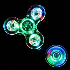 빛나는 LED 빛 Fidget Spinner 핸드 탑 스피너 어두운 빛에 EDC Figet Spiner 손가락 스트레스 릴리프 장난감