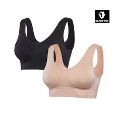 [백화점 정품] 블랙야크 BLACKYAK 여성 기능성 아웃도어 등산 속옷 365심리스브라 1BYUDM3503 BYGD, 블랙