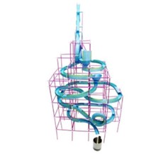 위치 운동에너지 학습 팀별 단체활동 종이 롤러코스터 조립 두뇌발달 지능개발 교구