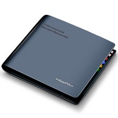 WilliamPOLO 男士錢包 英倫商務短款卡包證件夾