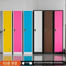 철제 락커장 비밀번호 락커 세로형 수납 개인 관물대, 1.4mm, 단문형 센서 잠금장치 주문 시 비고란에 색상 이라고 명
