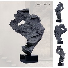 戊辰美學 溶洞石 中式園林擺件 文人石 玄關 客廳 餐廳 雕塑藝術, 溶洞石31.8x17.1x51.5cm