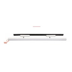 四方圓LED照明 線型軌道燈 80W 180度旋轉 白色/黑色 黃光/自然光/白光, 1個, 泛光,黃光